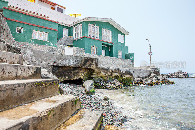 秘鲁利马附近的Punta Negra海岸和海湾